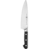 ZWILLING Pro Kochmesser Trad., Klingenlänge: 20 cm, Rostfreier Spezialstahl, Kunststoffgriff, Schwarz,20 x 5 x 5 cm